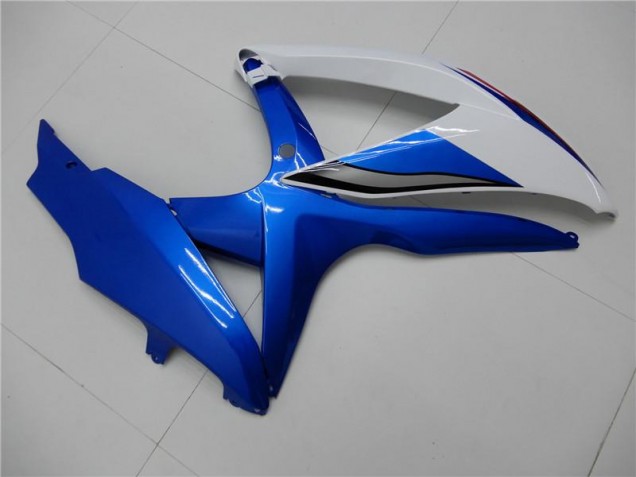 Blanc Bleu Carénages GSXR 600 / 750 K8 2008-2010