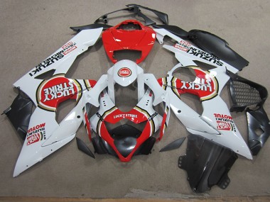 Blanc Lucky Strike Rouge Motul Carénages GSXR 1000 K5 2005-2006