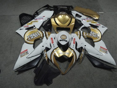 Blanc Or Lucky Strike Motul Carénage GSXR 1000 K5 2005-2006