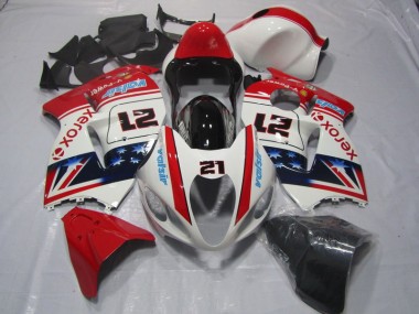 Blanc Rouge Xerox 21 Carénage GSXR 1300 Hayabusa 1996-2007