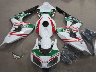 Blanc Vert Rouge Castrol Carénage CBR 1000 RR 2006-2007