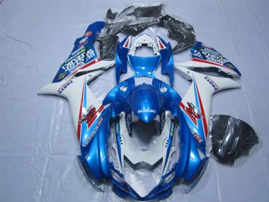 Bleu Blanc Carénage GSXR 600 K11 2011-2024