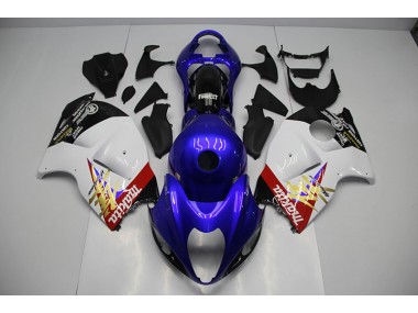 Bleu Blanc Carénages GSXR 1300 Hayabusa 1996-2007