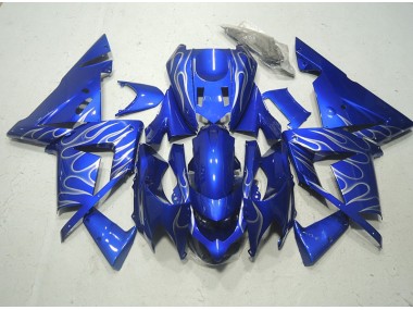 Bleu Blanc Flamme Carénage ZX10R 2003-2005