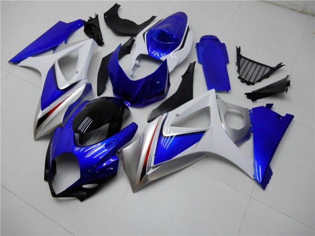 Bleu Blanc Kit Carénages & Plastique GSXR 1000 K7 2007-2008