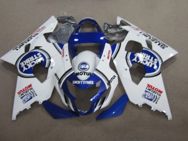 Bleu Blanc Lucky Strike Motul Carénage GSXR 600 K4 2004-2005