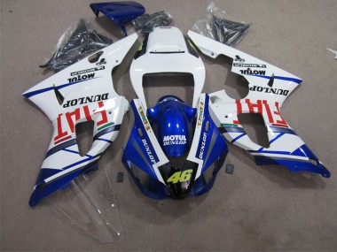 Bleu Blanc Motul Dunlop 46 Carénage R1 2009-2011