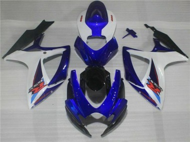 Bleu Kit Carénages Complet GSXR 600 / 750 K6 2006-2007