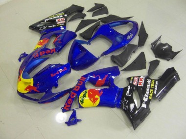 Bleu Red Bull Carénage ZX6R 2005-2006