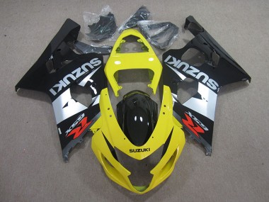 Jaune Noir Argent Carénage GSXR 750 K4 2004-2005