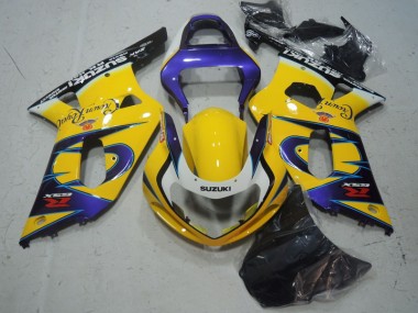 Jaune Violet Carénage GSXR 600 K1 K2 K3 2001-2003