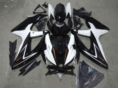 Noir Blanc Carénage GSXR 600 K8 2008-2010