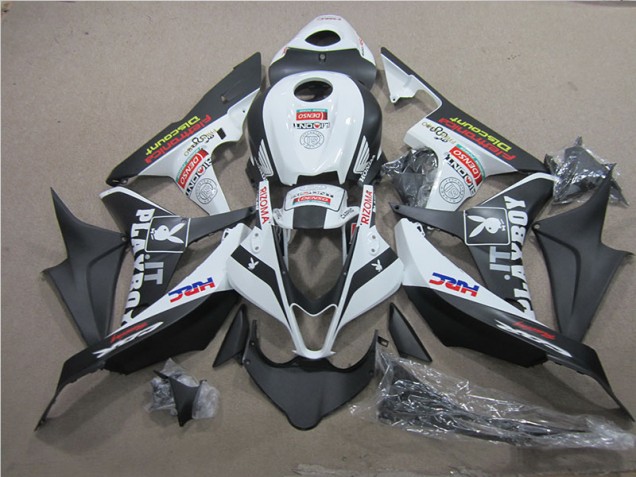 Noir Blanc HRC Carénage CBR 600 RR 2007-2008