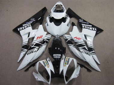 Noir Blanc Motul Carénage R6 2006-2007