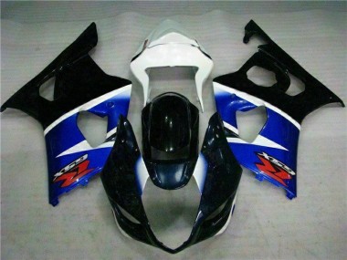 Noir Bleu Kit Carénages Complet GSXR 1000 K3 2003-2004