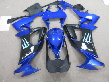 Noir Bleu Monster Carénage ZX10R 2008-2010