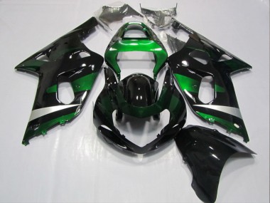 Noir Vert Carénages GSXR 600 K1 K2 K3 2001-2003