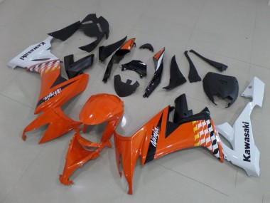 Orange et Blanc Carénage ZX10R 2008-2010