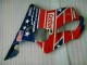 Rouge Blanc Bleu Castrol Cycle World Carénage CBR 600 F4i 2001-2003