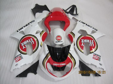 Rouge Blanc Lucky Strike Carénage GSXR 600 K1 K2 K3 2001-2003