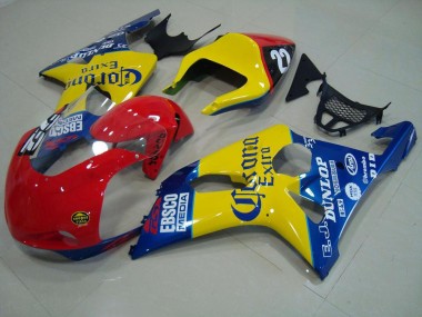 Rouge Jaune Bleu Corona Courses Carénage GSXR 1000 K1 2000-2002