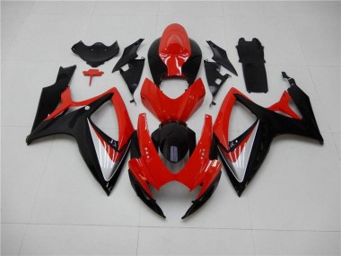 Rouge Noir Kit Carénages GSXR 600 / 750 K6 2006-2007